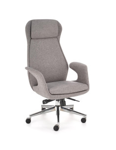 KEVIN Fotel Gabinetowy Jasny Popiel | Aluminiowa Podstawa, MULTIBLOCK