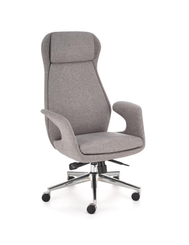 KEVIN Fotel Gabinetowy Jasny Popiel | Aluminiowa Podstawa, MULTIBLOCK