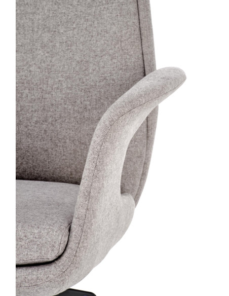 KEVIN Fotel Gabinetowy Jasny Popiel | Aluminiowa Podstawa, MULTIBLOCK