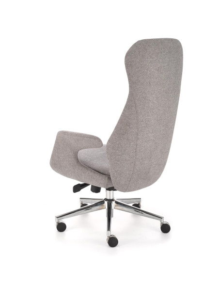 KEVIN Fotel Gabinetowy Jasny Popiel | Aluminiowa Podstawa, MULTIBLOCK