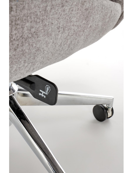 KEVIN Fotel Gabinetowy Jasny Popiel | Aluminiowa Podstawa, MULTIBLOCK