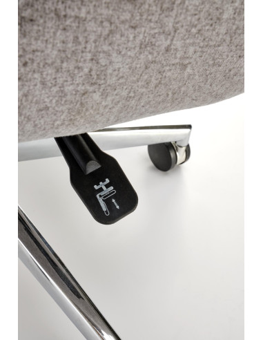 KEVIN Fotel Gabinetowy Jasny Popiel | Aluminiowa Podstawa, MULTIBLOCK