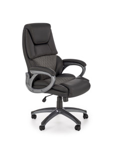 STEVEN Fotel Gabinetowy Czarny / Popielate Romby | Elegancki Komfort i Styl