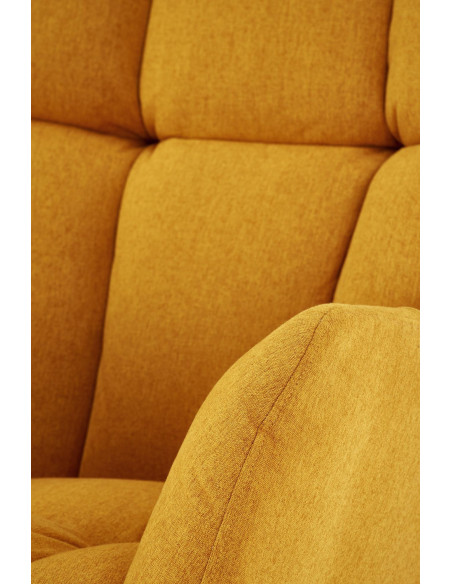 VASCO fotel bujany musztardowy