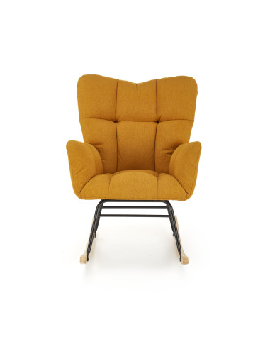 VASCO fotel bujany musztardowy