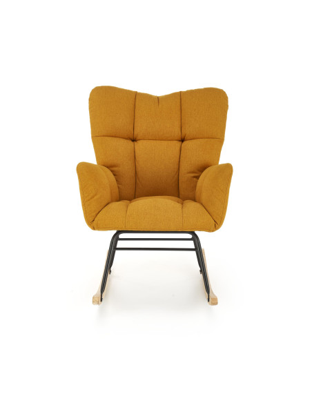 VASCO fotel bujany musztardowy