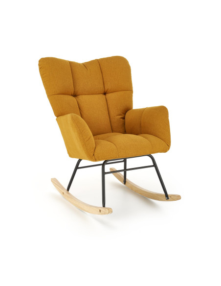 VASCO fotel bujany musztardowy