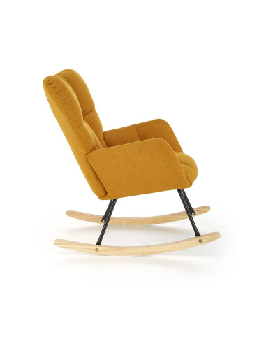 VASCO fotel bujany musztardowy