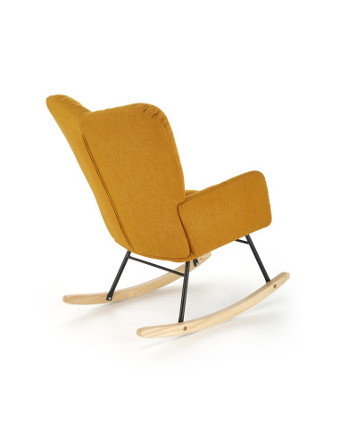 VASCO fotel bujany musztardowy