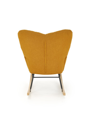 VASCO fotel bujany musztardowy