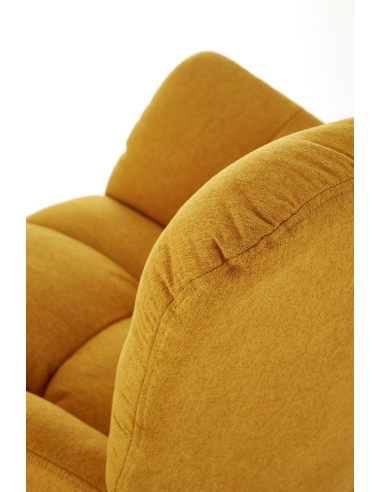 VASCO fotel bujany musztardowy