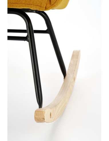 VASCO fotel bujany musztardowy