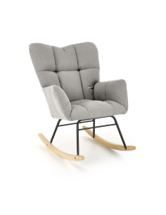 VASCO fotel bujany popielaty