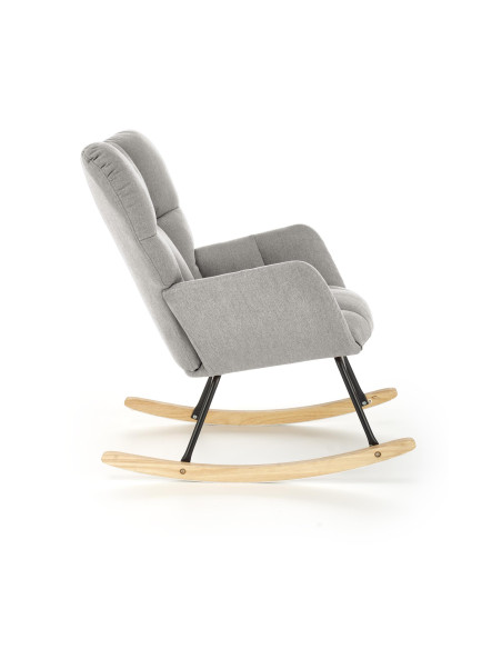 VASCO fotel bujany popielaty