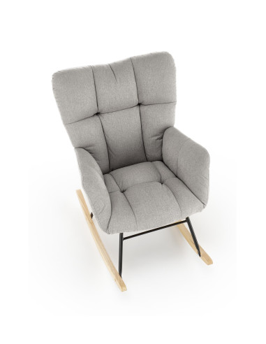 VASCO fotel bujany popielaty