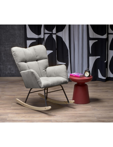 VASCO fotel bujany popielaty