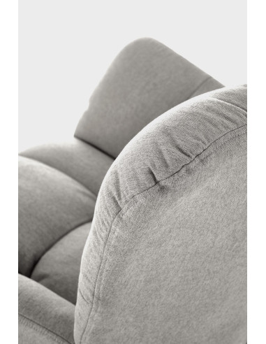 VASCO fotel bujany popielaty