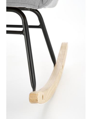 VASCO fotel bujany popielaty