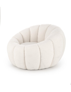 GASPAR fotel wypoczynkowy biały