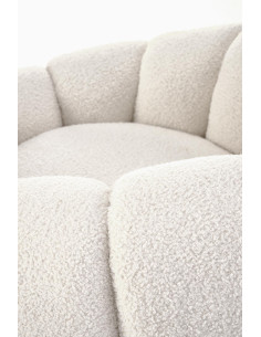 GASPAR fotel wypoczynkowy biały 2