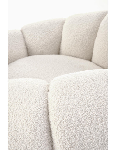 GASPAR fotel wypoczynkowy biały