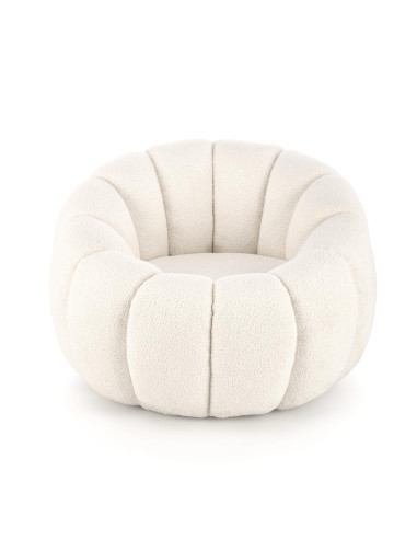 GASPAR fotel wypoczynkowy biały