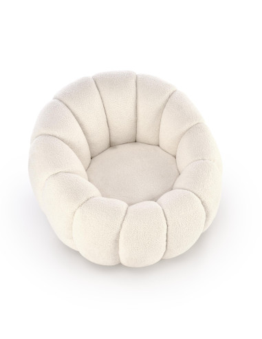 GASPAR fotel wypoczynkowy biały