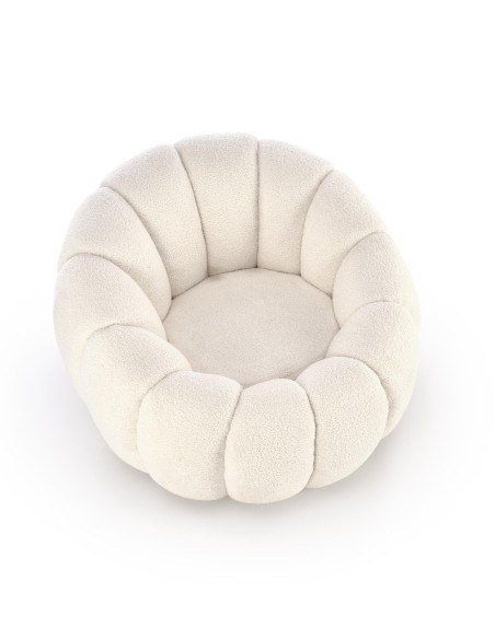 GASPAR fotel wypoczynkowy biały