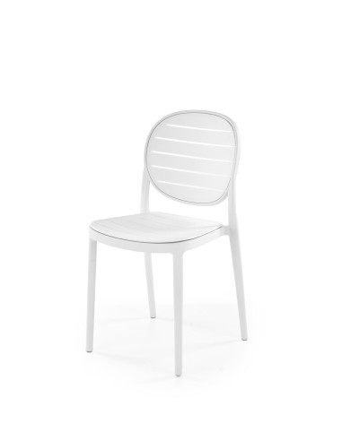 K529 Krzesło Białe Polipropylenowe | Minimalistyczny Design