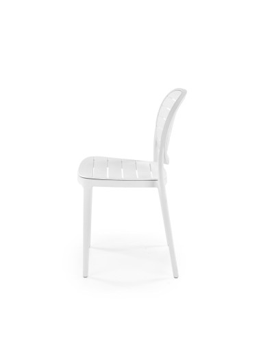 K529 Krzesło Białe Polipropylenowe | Minimalistyczny Design