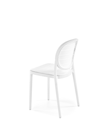 K529 Krzesło Białe Polipropylenowe | Minimalistyczny Design