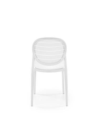 K529 Krzesło Białe Polipropylenowe | Minimalistyczny Design
