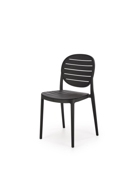 K529 Krzesło Czarne | Nowoczesny Design, Polipropylen
