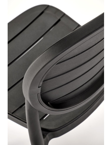 K529 Krzesło Czarne | Nowoczesny Design, Polipropylen
