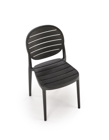 K529 Krzesło Czarne | Nowoczesny Design, Polipropylen