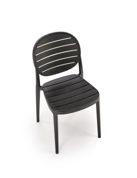 K529 Krzesło Czarne | Nowoczesny Design, Polipropylen