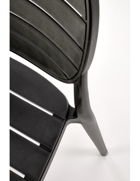 K529 Krzesło Czarne | Nowoczesny Design, Polipropylen