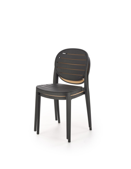 K529 Krzesło Czarne | Nowoczesny Design, Polipropylen