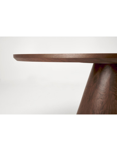 VAGNER Stół Orzechowy 220/98/76 cm | MDF + Okleina Naturalna, Noga Stalowa