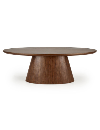 VAGNER Stół Orzechowy 220/98/76 cm | MDF + Okleina Naturalna, Noga Stalowa