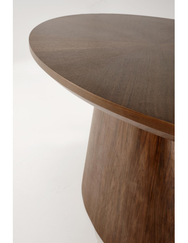 VAGNER Stół Orzechowy 220/98/76 cm | MDF + Okleina Naturalna, Noga Stalowa