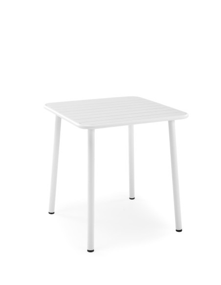 BOSCO Stół Kwadrat Biały 70/70/76 cm | Stalowy, Subtelna Elegancja