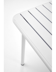 BOSCO Stół Kwadrat Biały 70/70/76 cm | Stalowy, Subtelna Elegancja 2