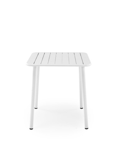 BOSCO Stół Kwadrat Biały 70/70/76 cm | Stalowy, Subtelna Elegancja