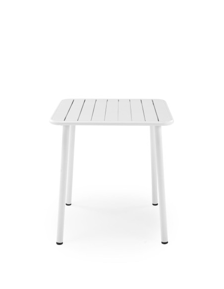 BOSCO Stół Kwadrat Biały 70/70/76 cm | Stalowy, Subtelna Elegancja