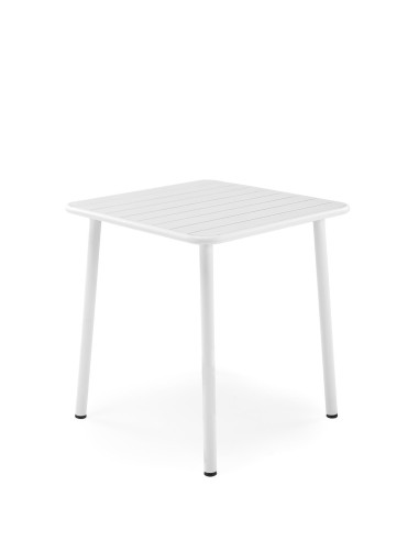 BOSCO Stół Kwadrat Biały 70/70/76 cm | Stalowy, Subtelna Elegancja