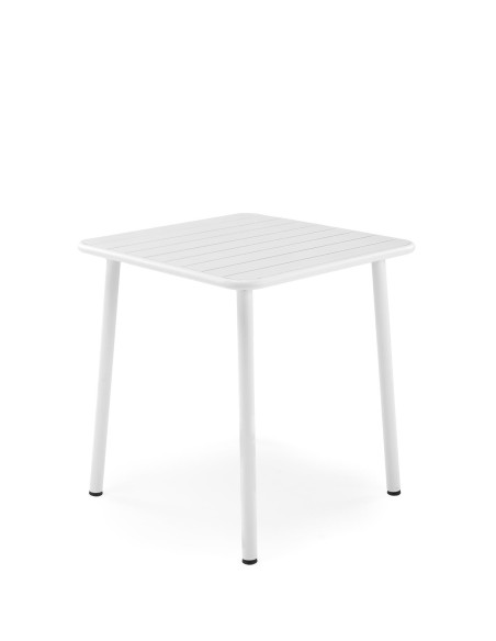 BOSCO Stół Kwadrat Biały 70/70/76 cm | Stalowy, Subtelna Elegancja