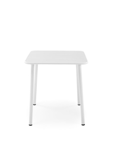 BOSCO Stół Kwadrat Biały 70/70/76 cm | Stalowy, Subtelna Elegancja