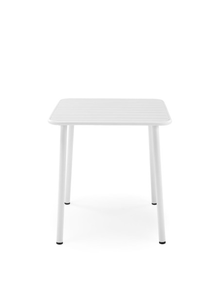 BOSCO Stół Kwadrat Biały 70/70/76 cm | Stalowy, Subtelna Elegancja