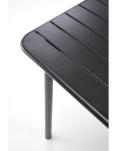 BOSCO Stół Kwadratowy Czarny Stalowy 70/70/76 cm | Elegancka Forma 2